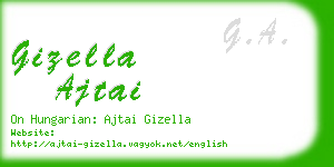 gizella ajtai business card